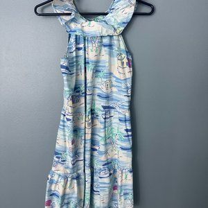 Girls Vineyard Vines For Target Sleeveless Tropical Island Dress Size 14-16 (XL)
